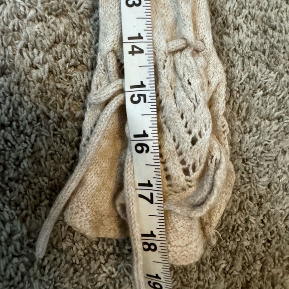Anthropologie Sparrow Knit Tie Oatmeal Cardigan - Picture 8 of 12